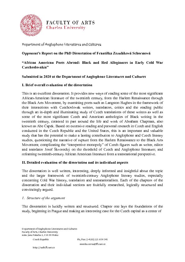 [PDF] Opponents Report on the PhD Dissertation of Františka Zezuláková