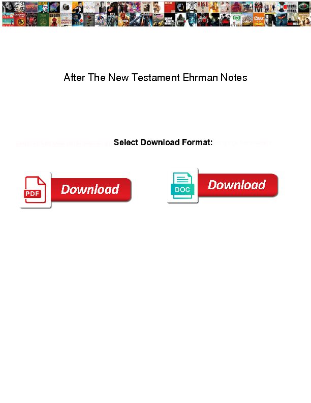 [PDF] After The New Testament Ehrman Notes  Solidariteit