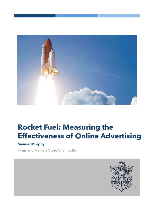 [PDF] Rocket Fuel: Measuring the Effectiveness of Online Advertising