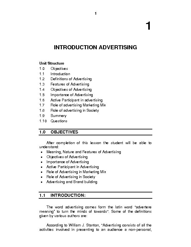 [PDF] INTRODUCTION ADVERTISING - University of Mumbai