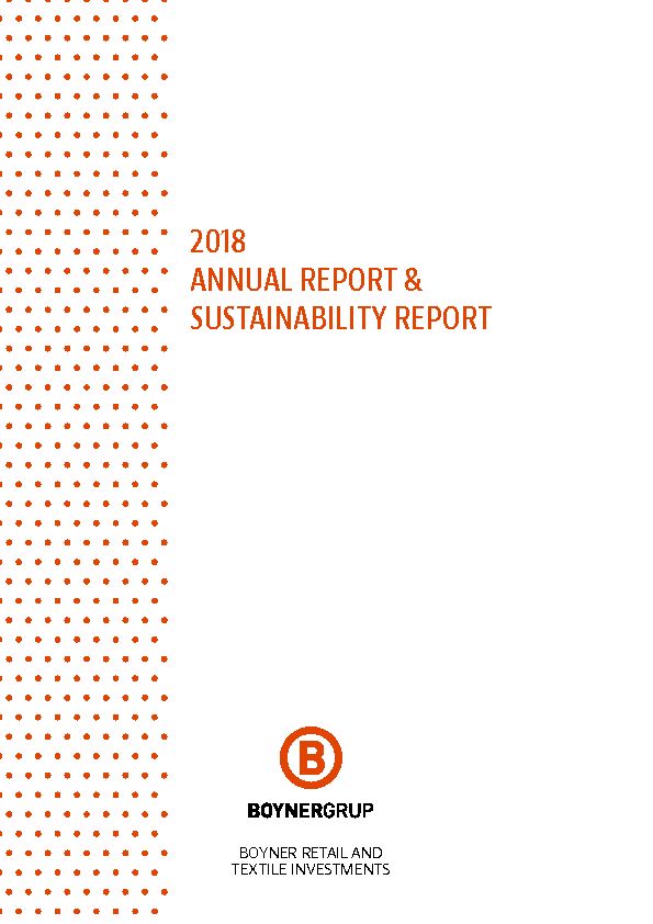 2018 ANNUAL REPORT & SUSTAINABILITY REPORT