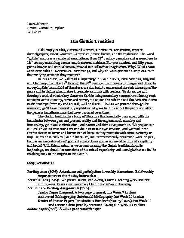 [PDF] The Gothic Tradition