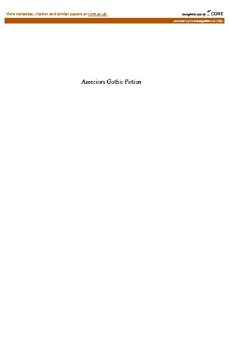[PDF] Americas Gothic Fiction - CORE