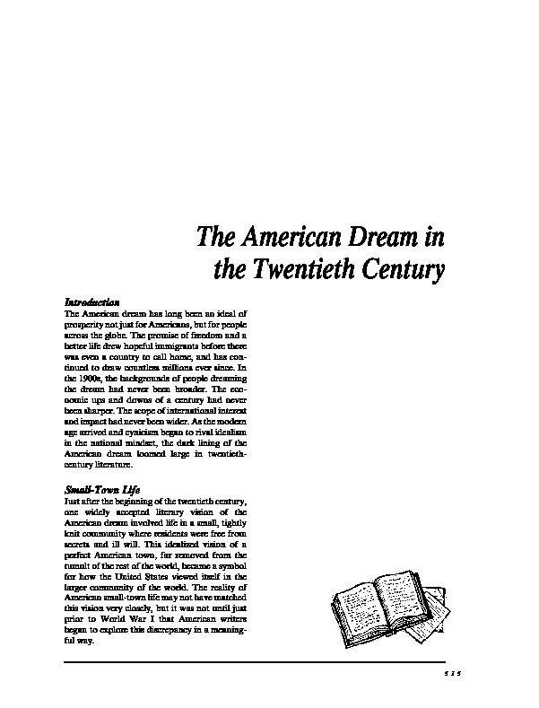 [PDF] The American Dream in the Twentieth Century  WJCC Schools