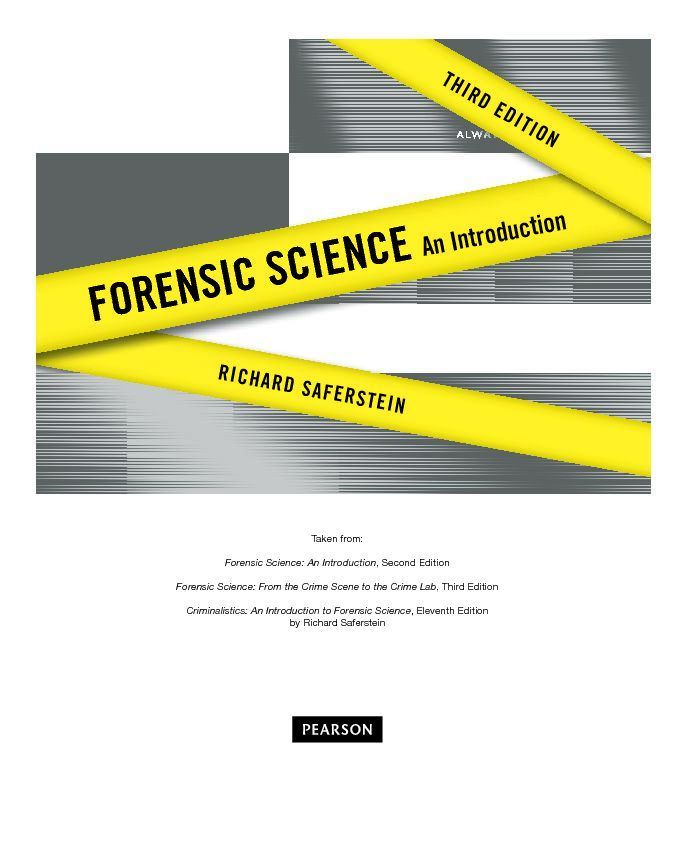 N FORENSIC SCIENCE An Introduction - Pearson Education