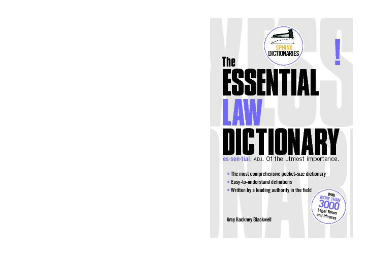 [PDF] Essential Law Dictionary - LatestLawscom