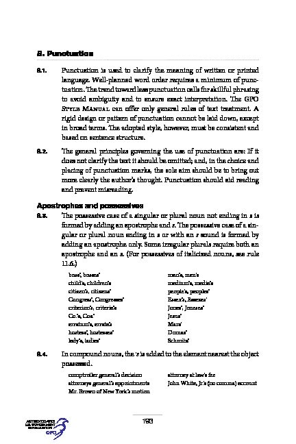 [PDF] 8 Punctuation - GovInfo