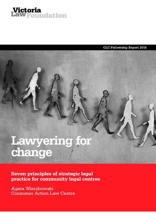 [PDF] Lawyering for change - Victoria Law Foundation