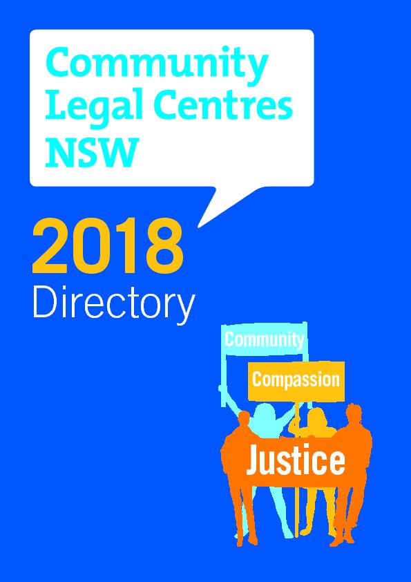 [PDF] Directory - Community Legal Centres NSW
