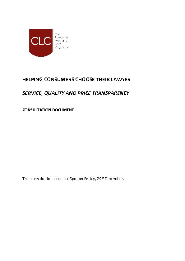 [PDF] CLC-Consultation-Helping-consumers-choose-their-lawyer