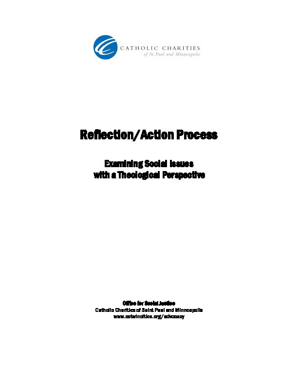 [PDF] Reflection/Action Process - Catholic Charities of St Paul and