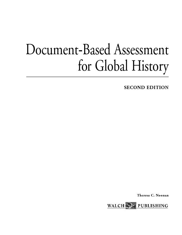 [PDF] Document-Based Assessment for Global History