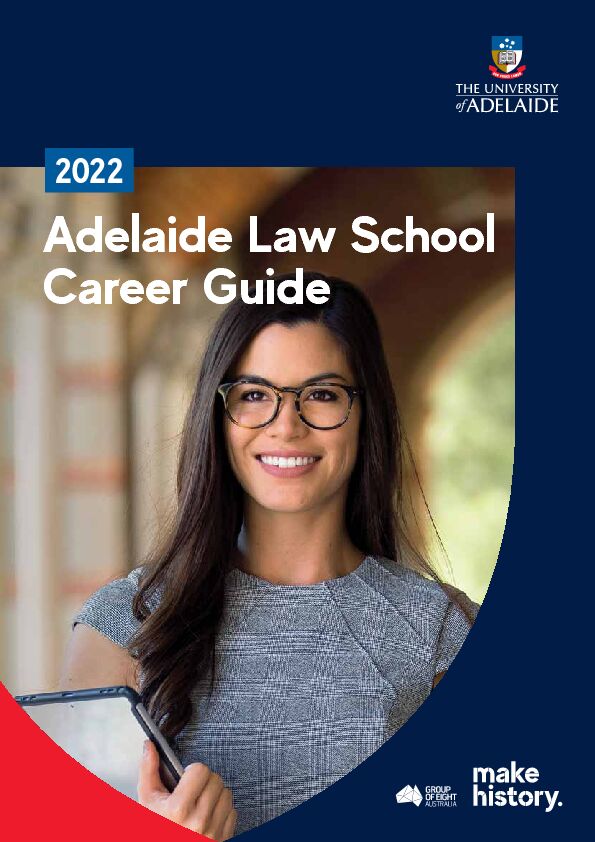 2022 Adelaide Law School Career Guide