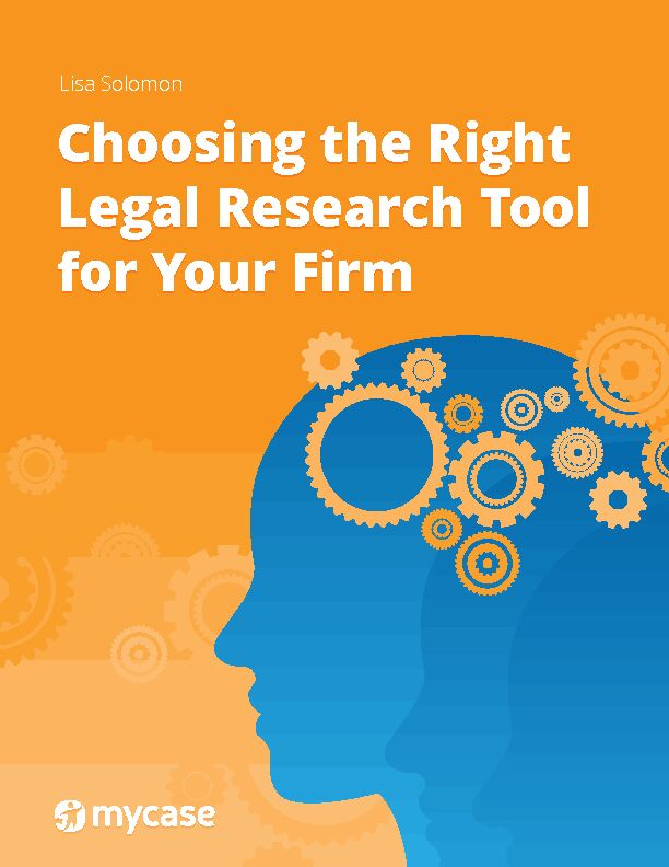 [PDF] Choosing the Right Legal Research Tool for Your Firm