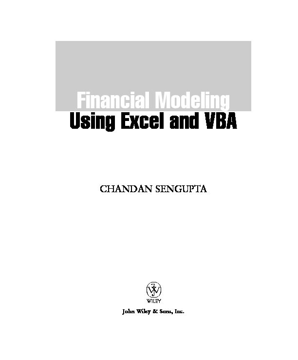 [PDF] Financial Modeling Using Excel and VBA