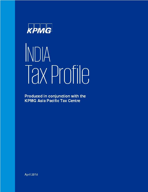 [PDF] India tax profile - assetskpmg