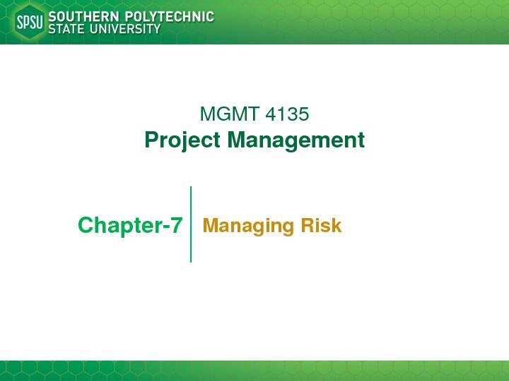 [PDF] Chapter-7 Managing Risk - Faculty Web Pages