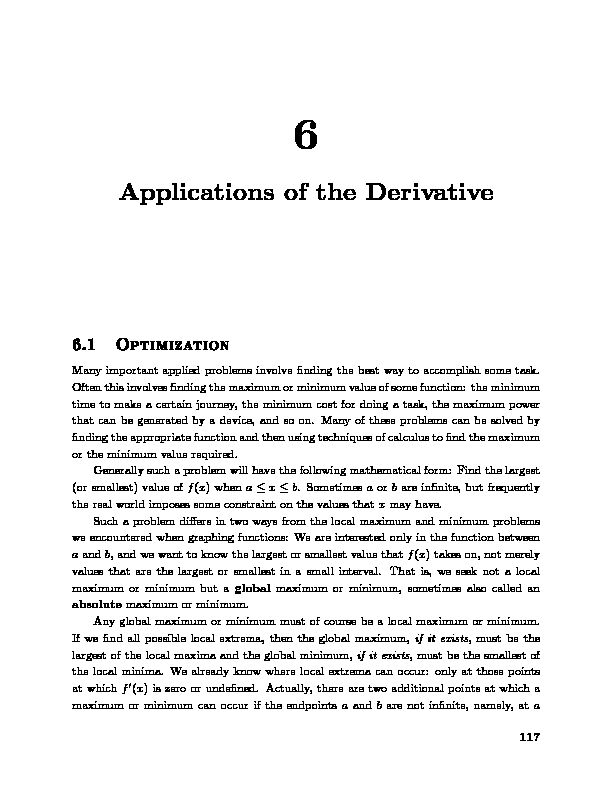[PDF] Applications of the Derivative