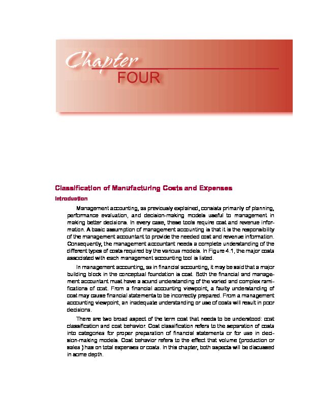 [PDF] Classification of Manufacturing Costs and Expenses