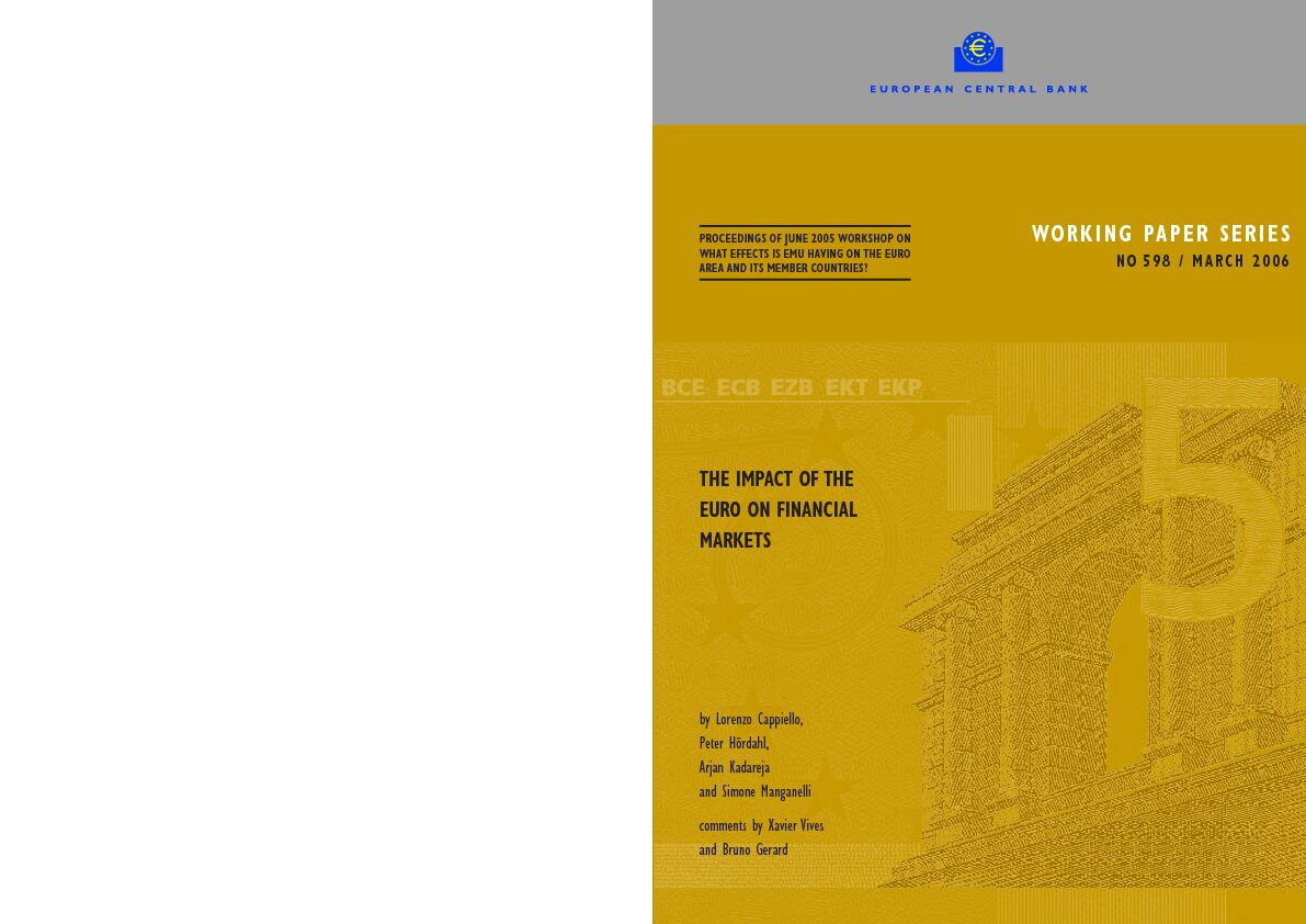 [PDF] The impact of the euro on financial markets - European Central Bank