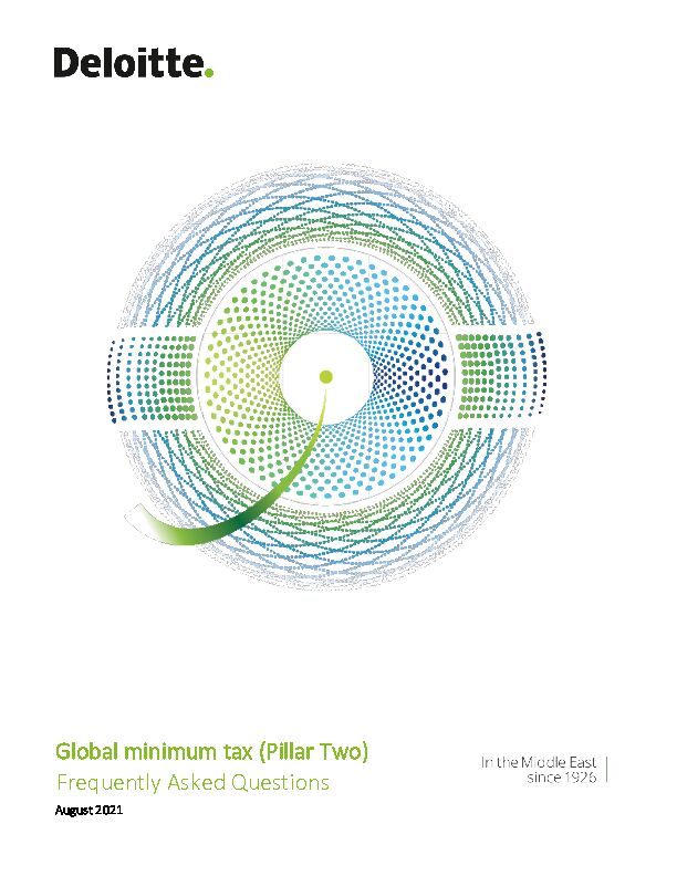 [PDF] Global minimum tax (Pillar Two) Frequently Asked Questions - Deloitte