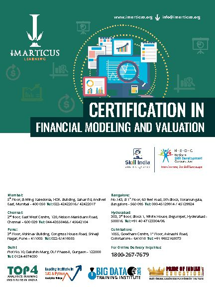 [PDF] Certification-In-Financial-Modeling-Brochurepdf - Imarticus Learning