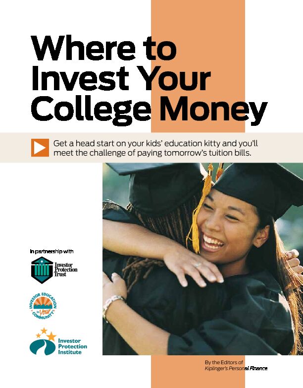 [PDF] Where to Invest Your College Money