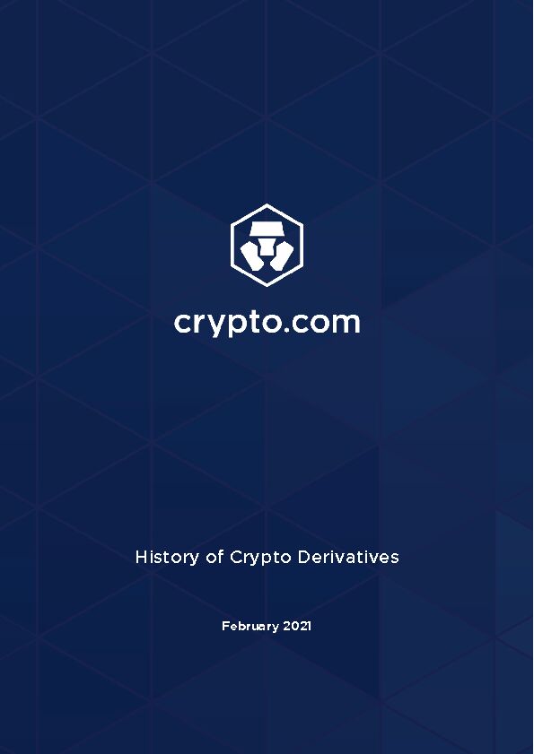 [PDF] History of Crypto Derivatives