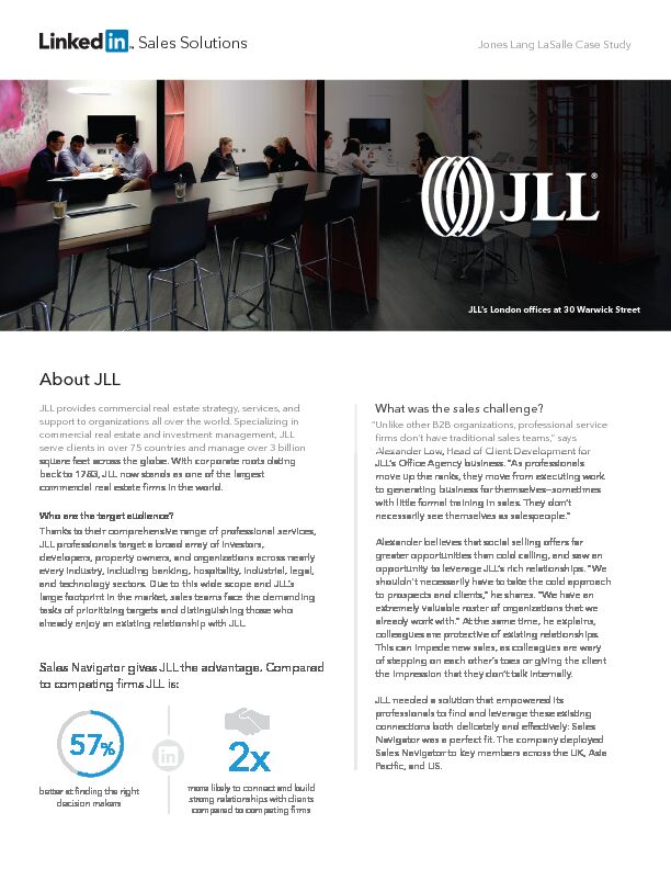 About JLL - Business Linkedin