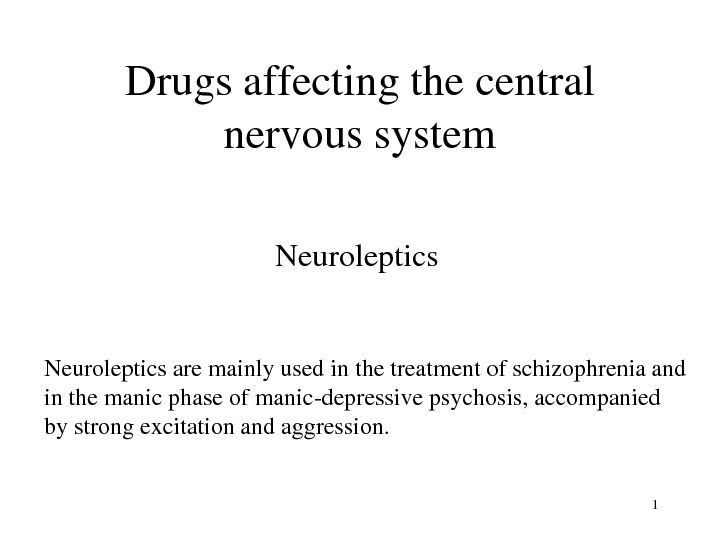 [PDF] Drugs affecting the central nervous system - UMP