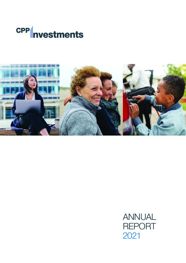 [PDF] annual report - 2021 - CPP Investments