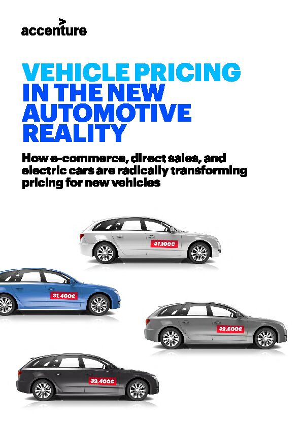 [PDF] Vehicle pricing in the new automotive reality  Accenture