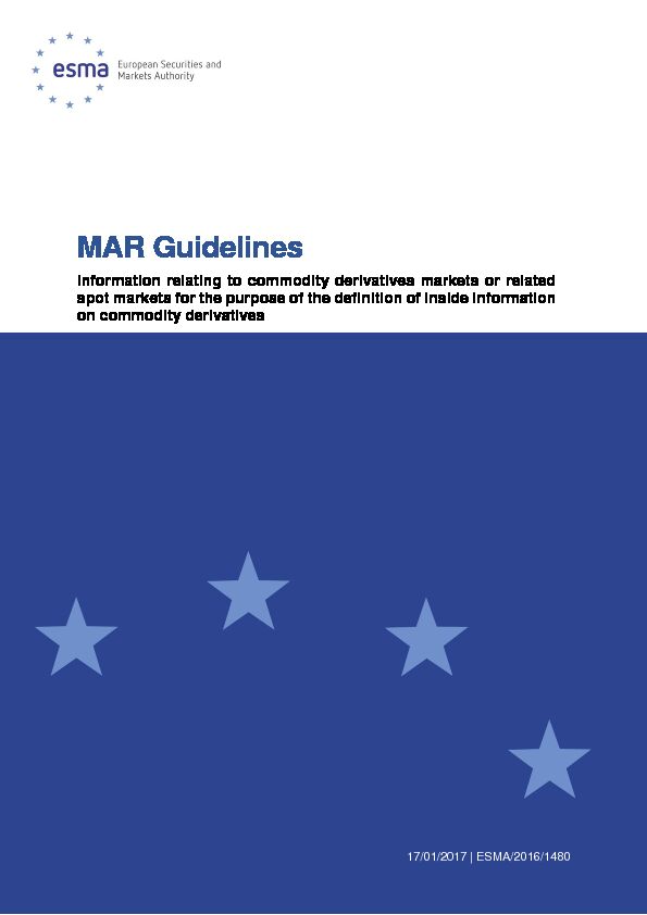 [PDF] MAR Guidelines  ESMA - European Union