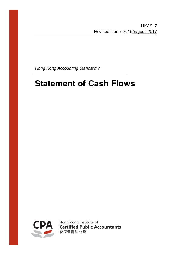 [PDF] HKAS 7 Cash flow statements - HKICPA