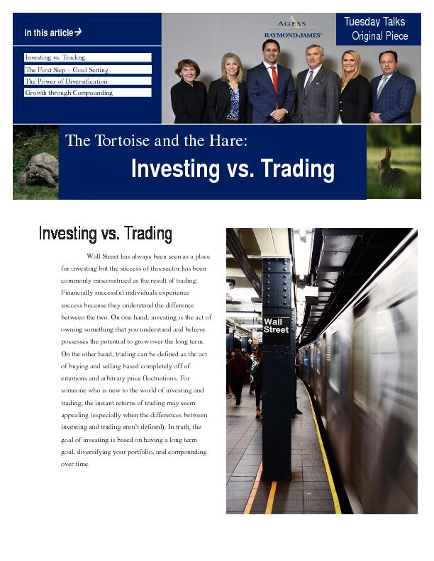 [PDF] Investing vs Trading - Raymond James