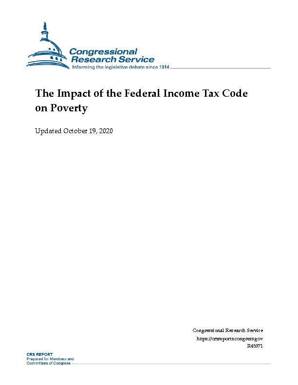 [PDF] The Impact of the Federal Income Tax Code on Poverty