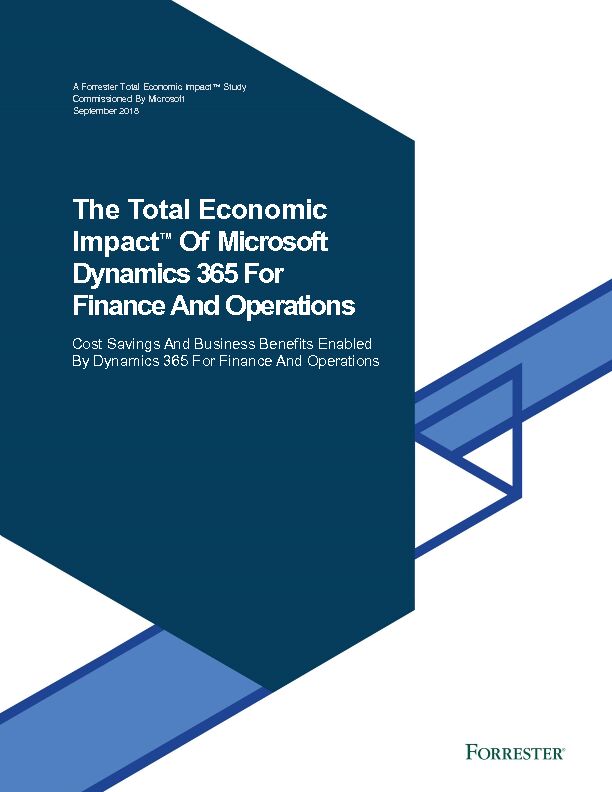 [PDF] The Total Economic Impact™ Of Microsoft Dynamics 365 For