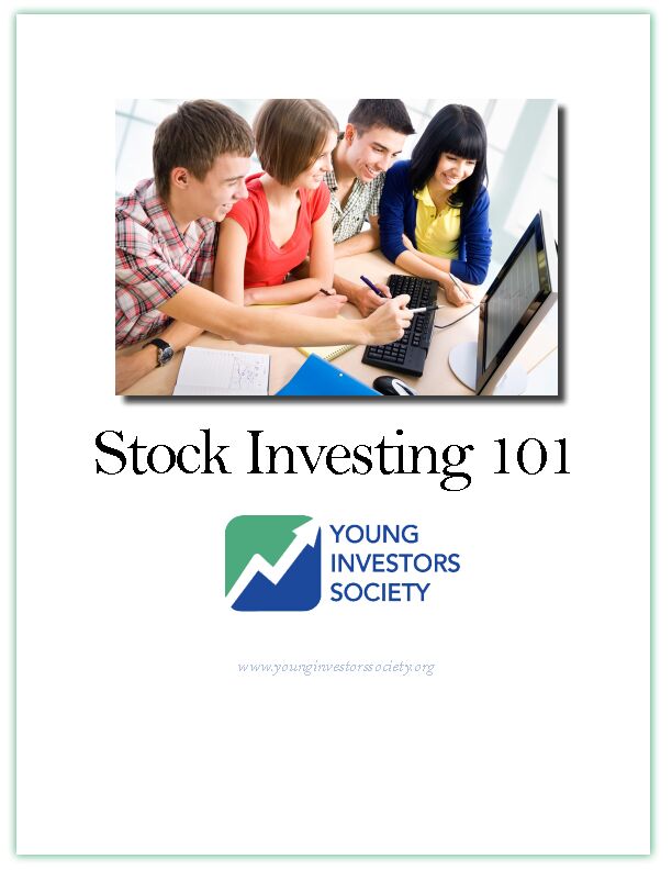 [PDF] Stock Investing 101 - Young Investors Society