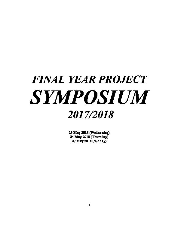[PDF] SYMPOSIUM - Faculty Of Science (UTM)
