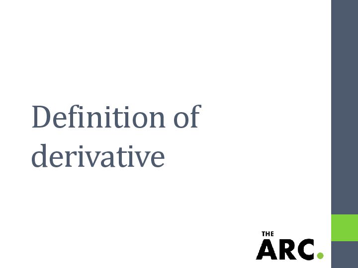 [PDF] Definition of derivative