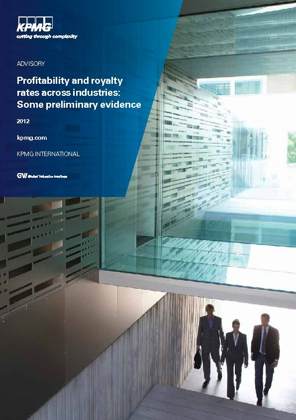 [PDF] Profitability and royalty rates across industries: Some  - assetskpmg