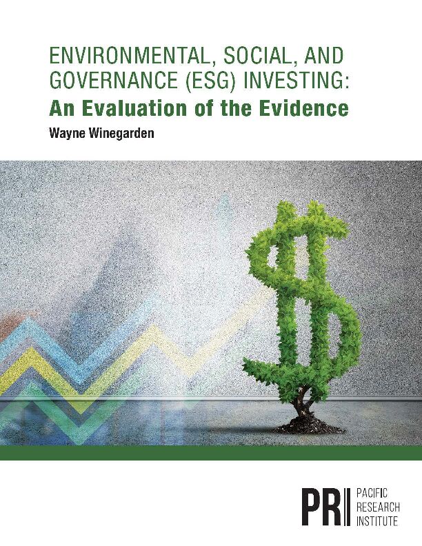Environmental, Social, and Governance (ESG) Investing - SECgov