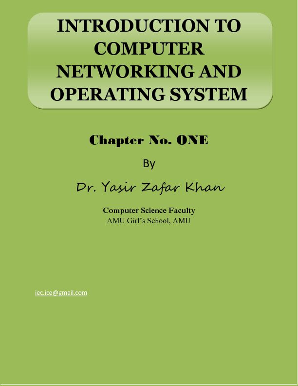 [PDF] INTRODUCTION TO COMPUTER NETWORKING AND OPERATING