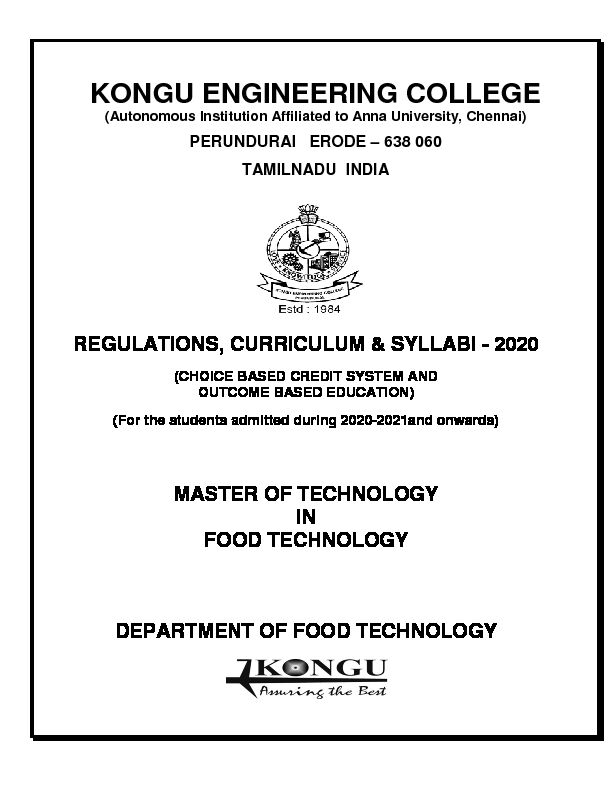 [PDF] KONGU ENGINEERING COLLEGE - ACADEMIC  KEC