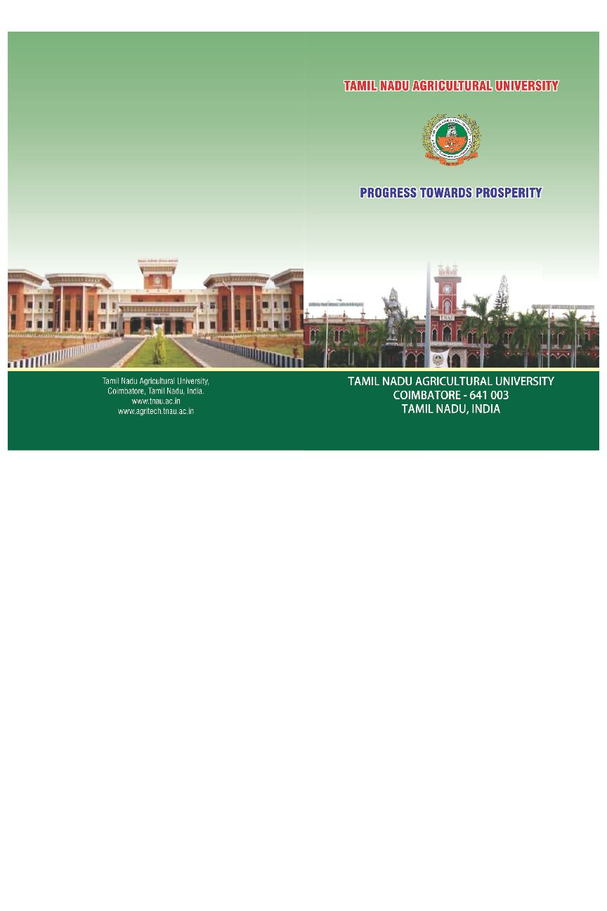 [PDF] tamil nadu agricultural university coimbatore - Agritech Portal