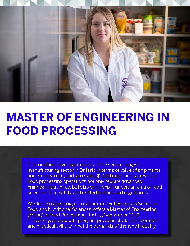 [PDF] MASTER OF ENGINEERING IN FOOD PROCESSING