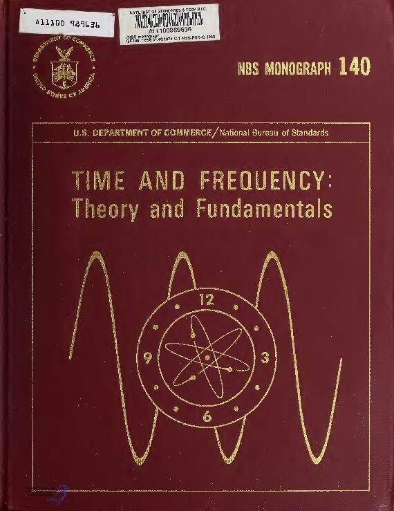 Time and frequency: theory and fundamentals - GovInfo