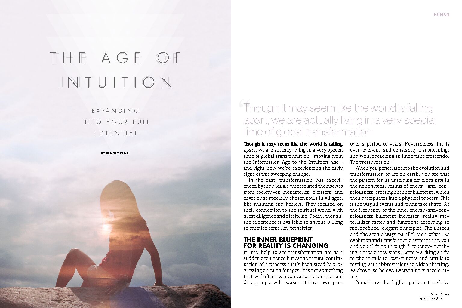 THE AGE OF INTUITION  Penney Peirce