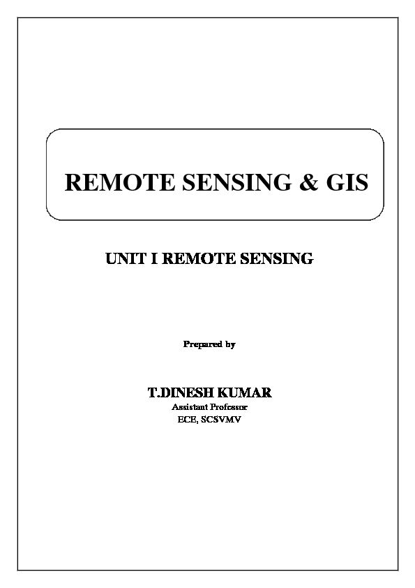 [PDF] REMOTE SENSING & GIS
