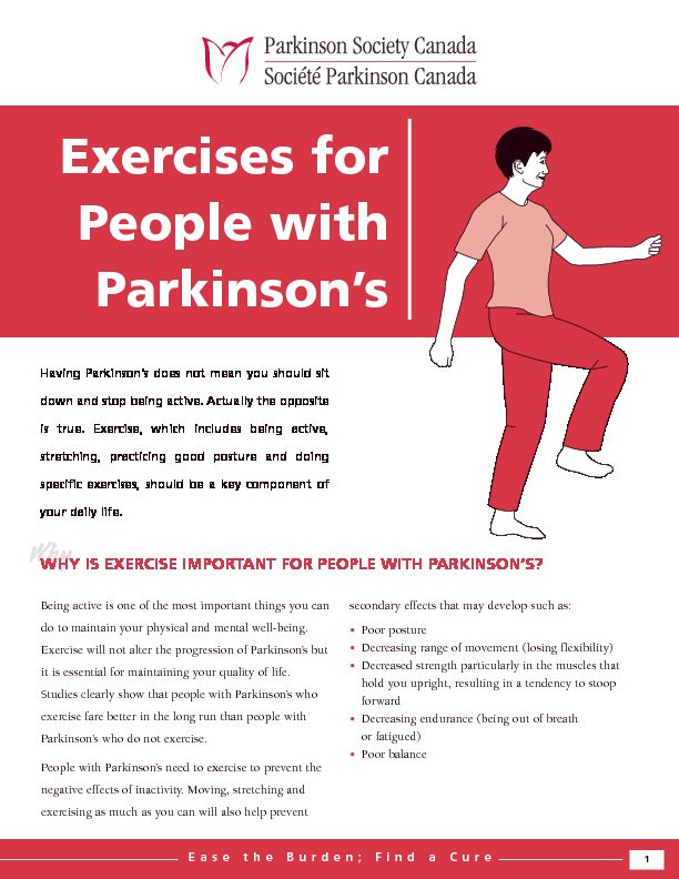 [PDF] Exercises for People with Parkinsons - Parkinsons Disease
